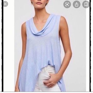 Free People Swing It Cowl Neck Sleeveless Top